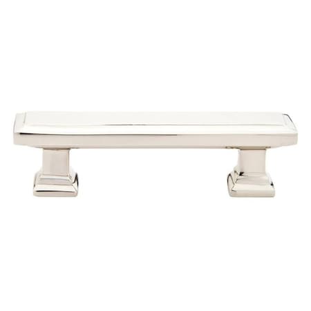 Emtek 4 in. Geometric Rectangular Cabinet Pull, Bright Nickel 86301US14